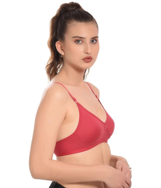 Elina Multicolor Cotton Non Padded Womens Plunge Bra ( Pack of 2 ) - None