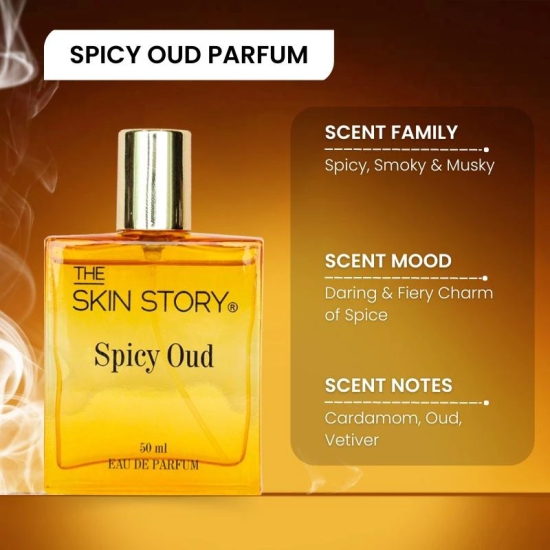 Spicy Oud Perfume | Long-Lasting Fragrance (50 ML)