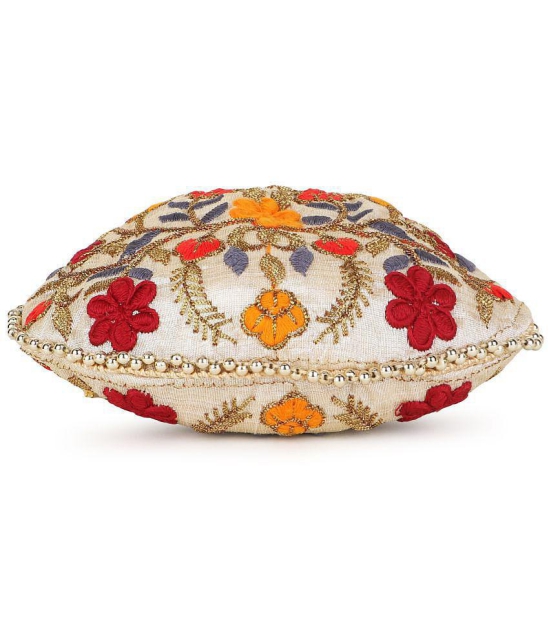 Anekaant - Cream Silk Potli - Cream