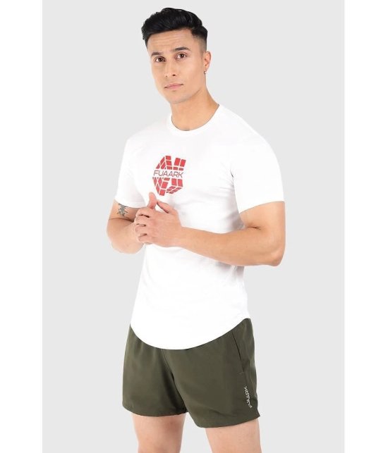 Fuaark White Polyester Slim Fit Mens Sports T-Shirt ( Pack of 1 ) - None