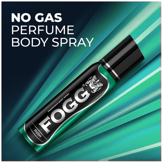 Fogg Rush, No Gas Perfume Body Spray For Men, Long Lasting Deodorant, 150 Ml