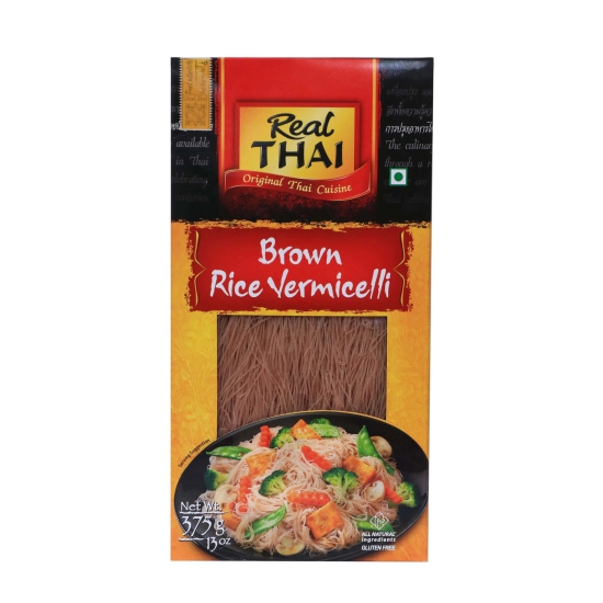 Real Thai Brown Rice Vermicelli, 375 Gm