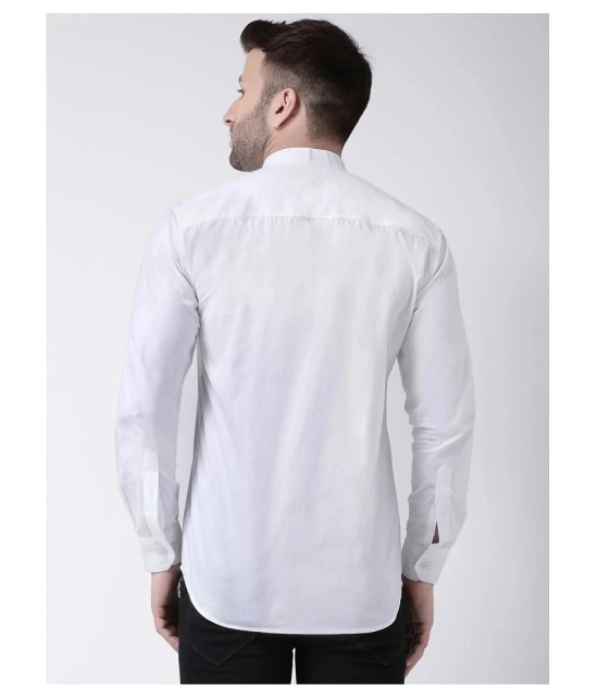 Hangup Cotton Slim Fit Mens Casual Shirt - White ( Pack of 1 ) - None