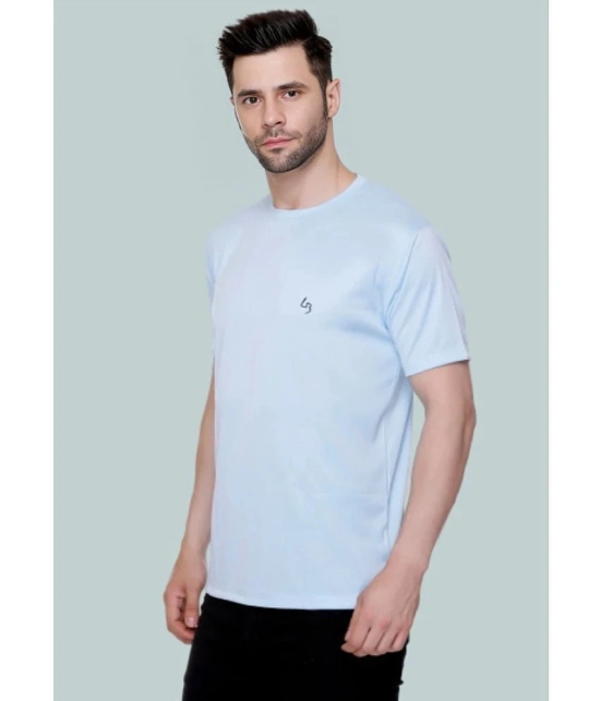 LEEBONEE - Sky Blue Polyester Regular Fit Mens T-Shirt ( Pack of 1 ) - None