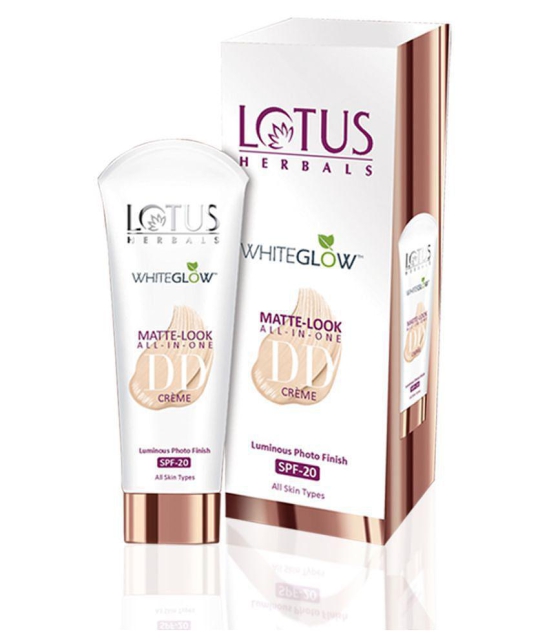 Lotus Herbals Whiteglow Matte Look DD Creme D2 SPF 20 50g