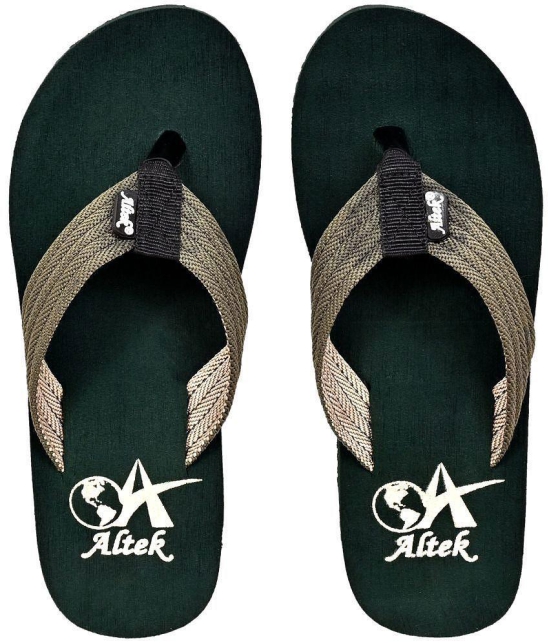 Altek - Green Mens Thong Flip Flop - None