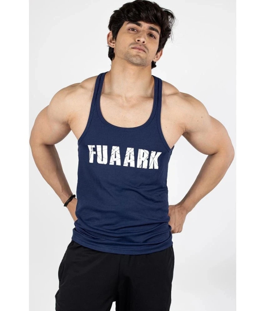 Fuaark - Navy Polyester Slim Fit Mens Tanks ( Pack of 1 ) - None