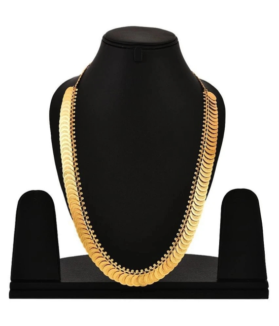 Zeneme Alloy Golden Contemporary Contemporary/Fashion Gold Plated Necklace set Combo - Golden