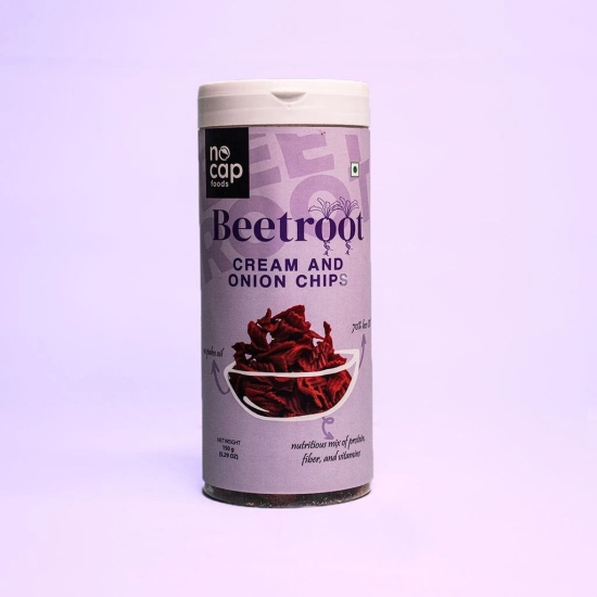 Beetroot Cream and Onion Chips 150 Gm