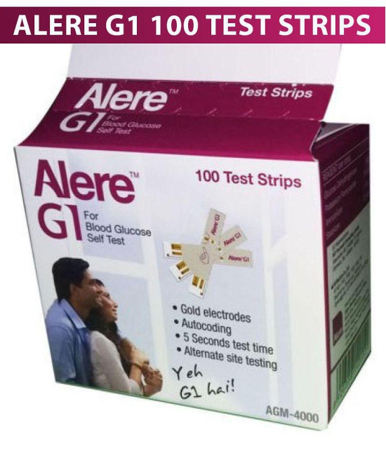 Alere G1 100 Sugar Test Strips Expiry May 2024