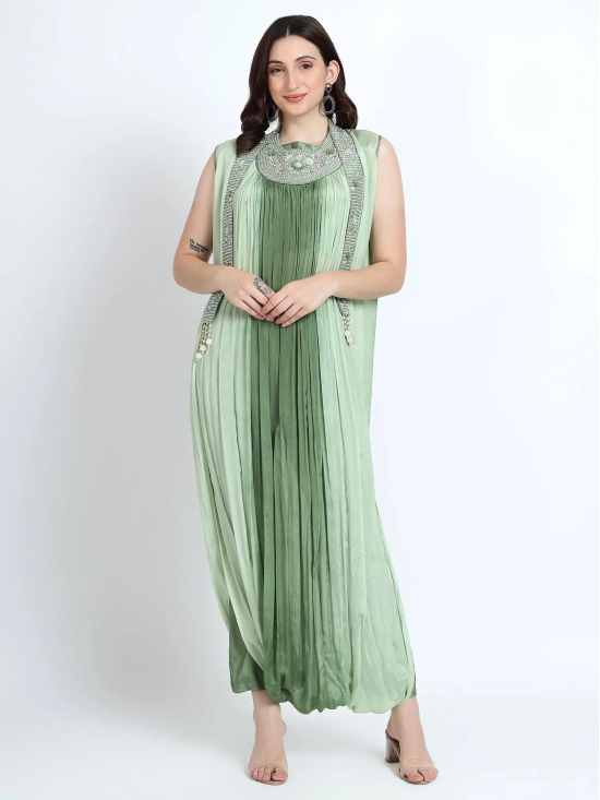 Green Chinon Gown-Standard