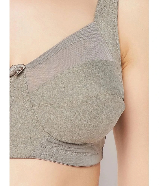 Clovia - Grey Melange Cotton Non Padded Womens Everyday Bra ( Pack of 1 ) - None