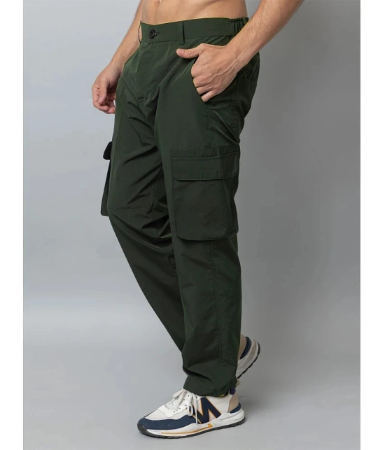 YHA Olive Green Polyester Mens Sports Trackpants ( Pack of 1 ) - None