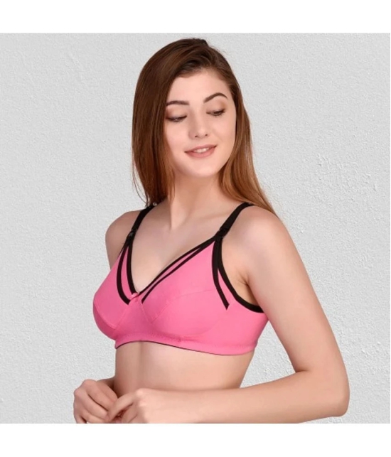 Zourt - Pink Cotton Solid Womens Maternity Bra ( Pack of 1 ) - 34B