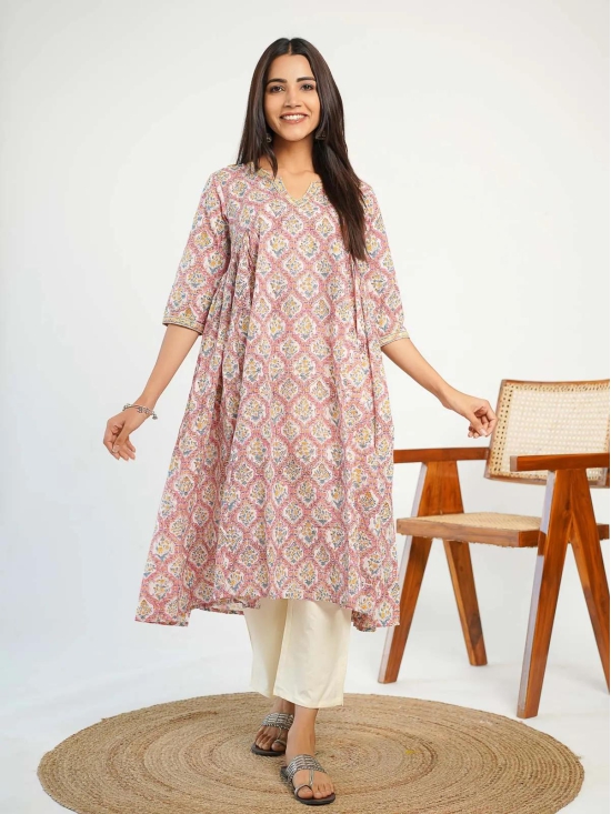 Seher Gullabi Gathered Kurti-XS