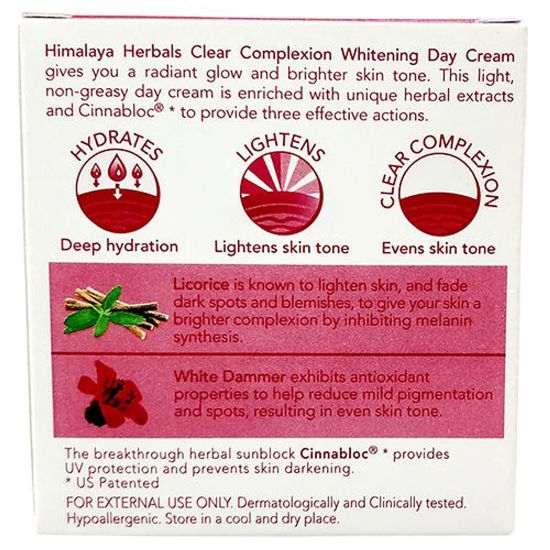 Himalaya Clear Complexion Whitening Day Cream, 50 G