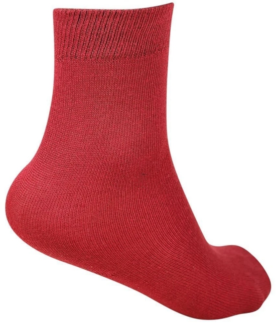 Dollar - Maroon Cotton Boys School Socks ( Pack of 3 ) - 7-8Years