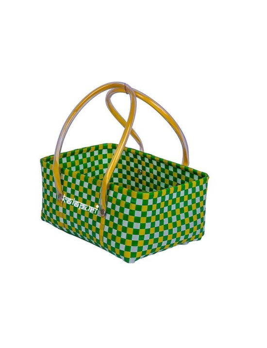 Reusable Natural Half Basket