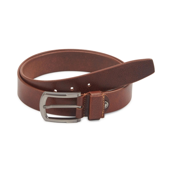 Men''s Genuine Leather Belt - Brown-38