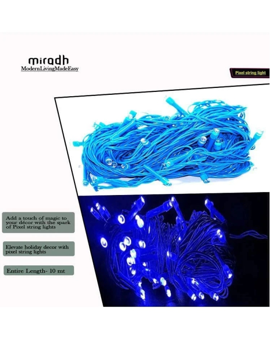 MIRADH Blue 10 Mtr String Light ( Pack of 1 ) - Blue