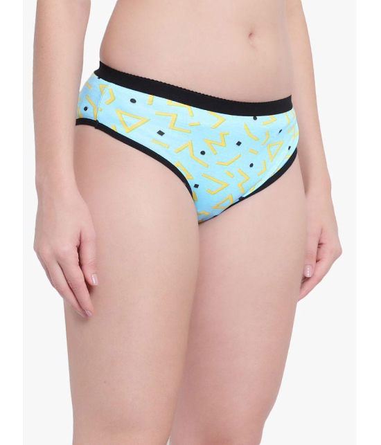 Bruchi Club - Light Blue Blended Printed Women's Bikini ( Pack of 1 ) - None