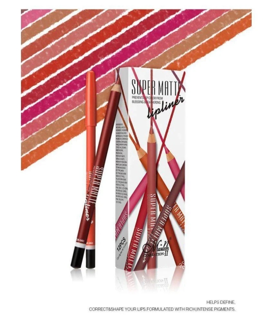 MN Super Matte Lip Liner Pencil 12 3.5 gm