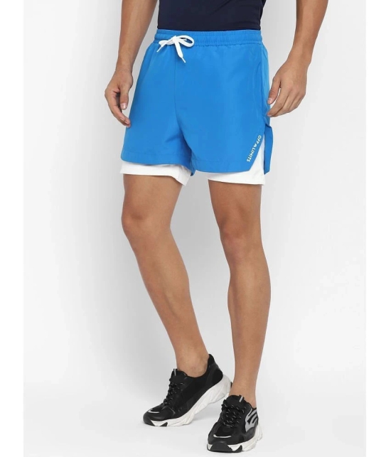 OFF LIMITS - Blue Polyester Mens Shorts ( Pack of 1 ) - None