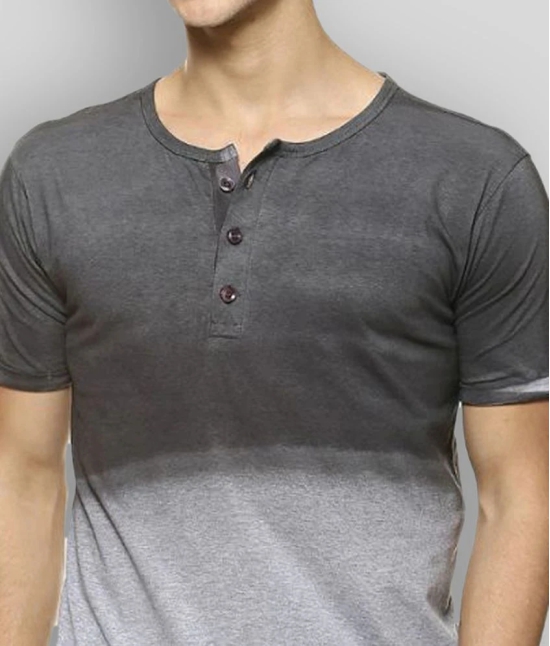 Campus Sutra - Grey Cotton Regular Fit  Mens T-Shirt ( Pack of 1 ) - None