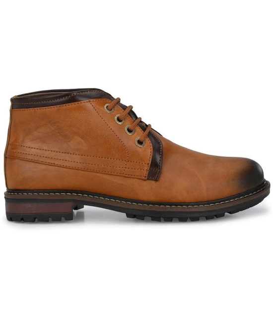 Leeport - Tan Mens Casual Boots - 8