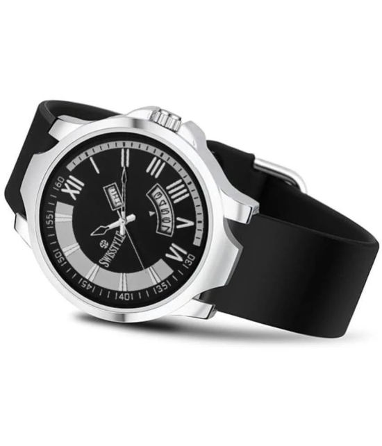 Swisstyle Black Silicon Analog Mens Watch