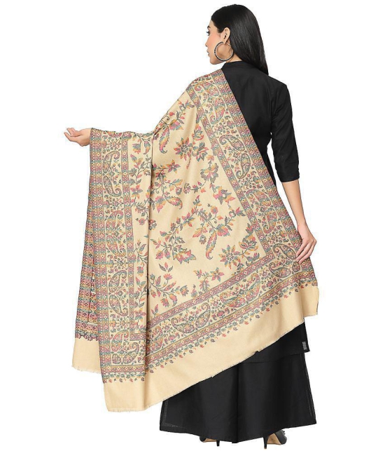 Anekaant Beige Self Design Shawl - ( Pack of 1 ) - Beige