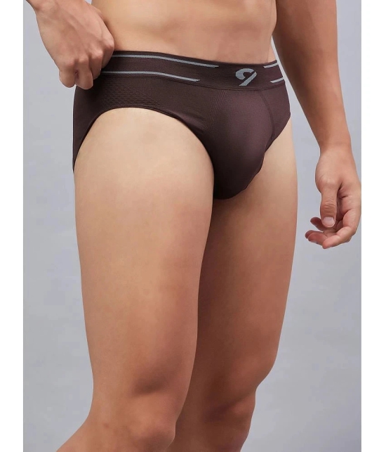 C9 Airwear - Brown Nylon Mens Briefs ( Pack of 1 ) - None