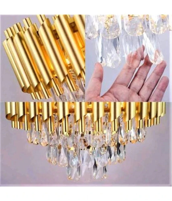 Somil Metal Hanging Chandeliers Pendant Gold - Pack of 1