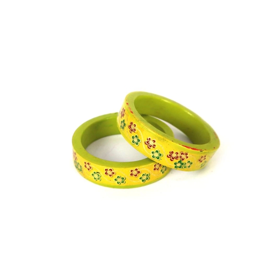 FHS Rajasthani Flowers Design- Light Green