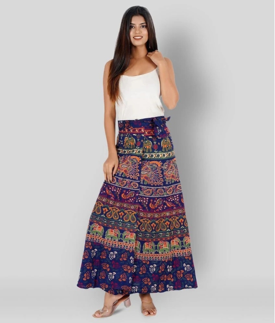 Rangun - Multicolor Cotton Womens Wrap Skirt ( Pack of 1 ) - 44