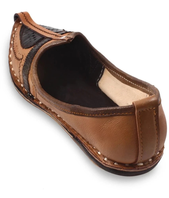 Apratim Brown Mens Jutti - None