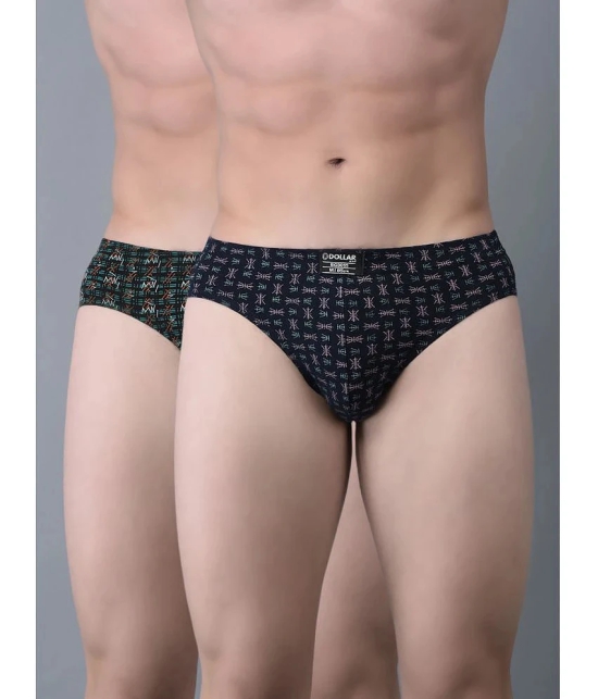 Pack of 2 Dollar Bigboss Assorted Printed Cotton Blend Men Brief - None