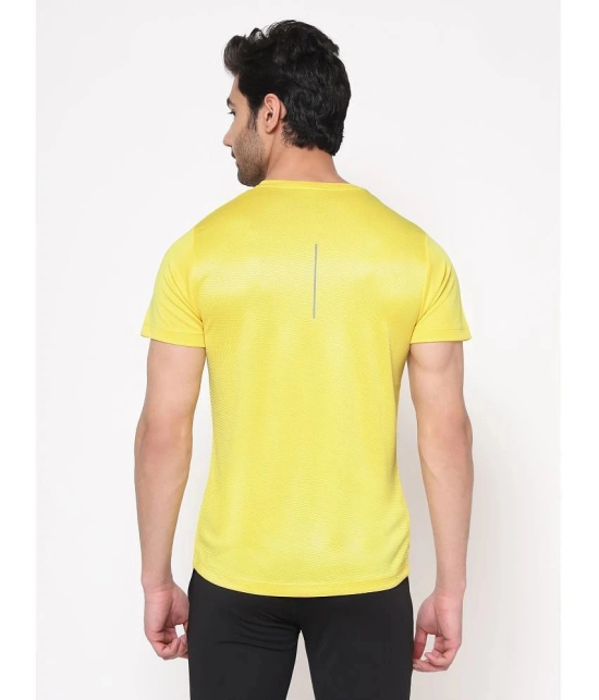 Dida Sportswear Yellow Polyester Regular Fit Mens Sports T-Shirt ( Pack of 1 ) - None