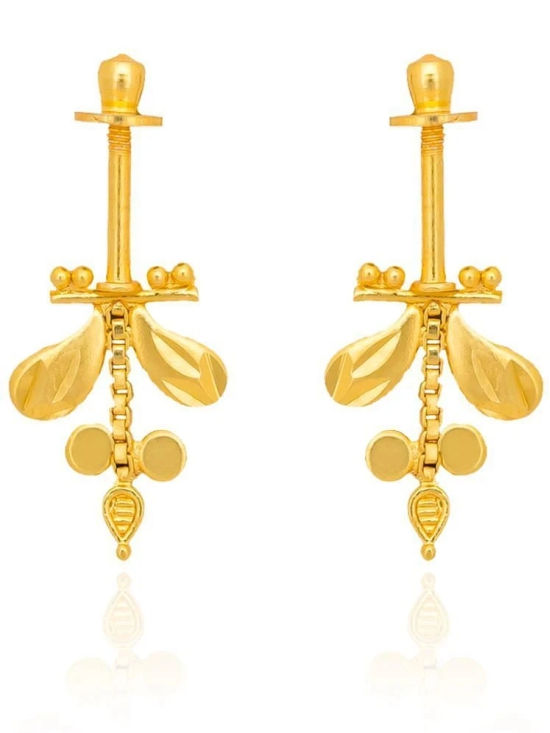 LUV FASHION Gold EarCuff Earrings ( Pack of 2 ) - Gold