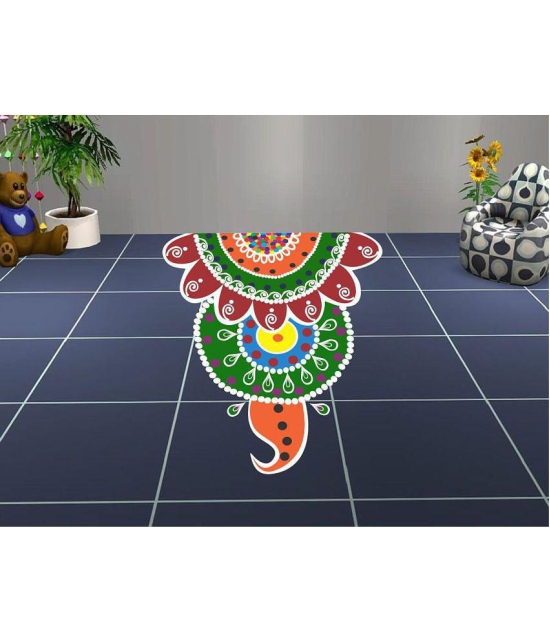 Asmi Collection Beautiful Rangoli Art Floor Sticker ( 65 x 60 cms )