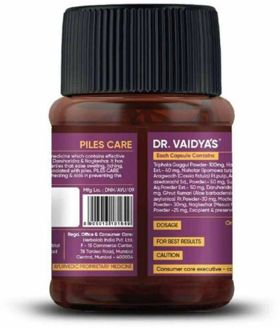 Dr Vaidya's Piles Care-30 Capsules - Pack of 1