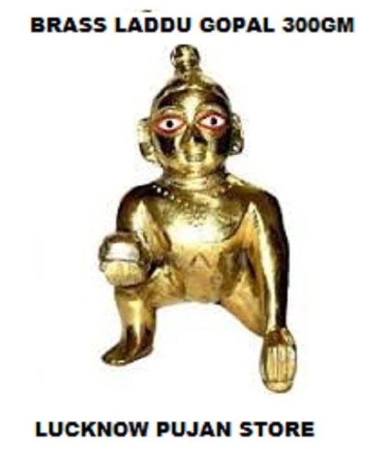 Lucknow Pujan Store Laddu Gopal Brass Idol