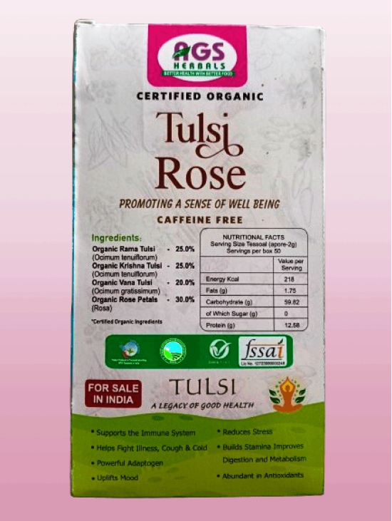 Tulsi Rose Pyramid Tea Bags