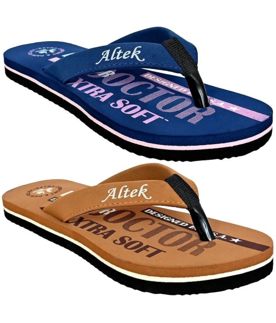 Altek Navy Blue Womens Flip Flop - None