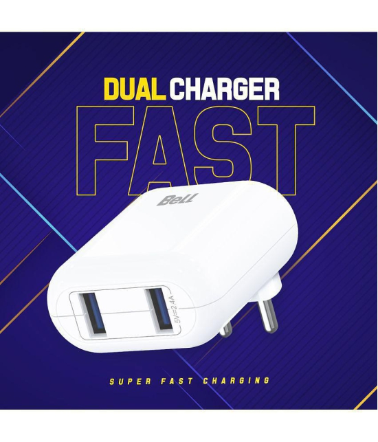 Bell - Lightening 2.4A Travel Charger - Transparent