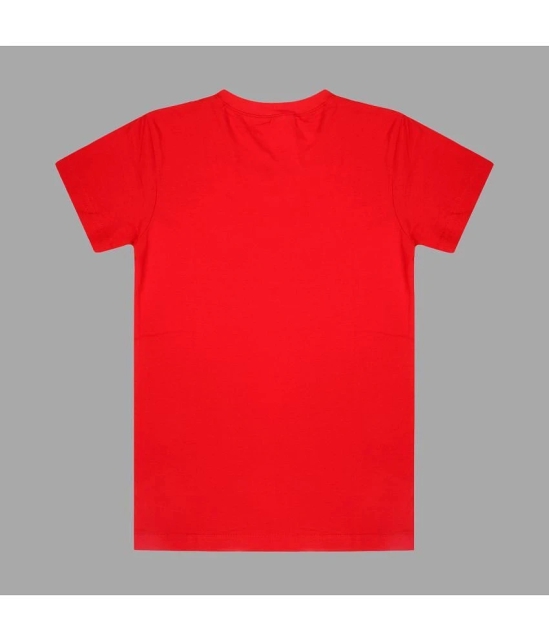 Diaz - Red Cotton Blend Boys T-Shirt ( Pack of 1 ) - None