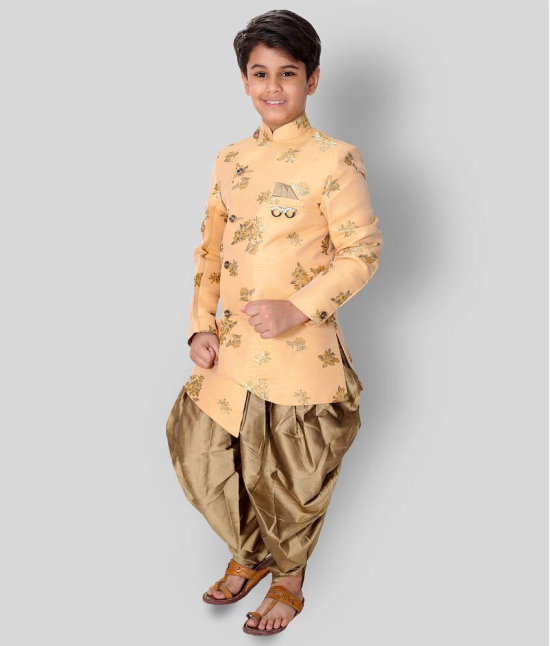 Fourfolds Ethnic Wear Indo Western and Dhoti set for Kids and Boys_FE604 - None