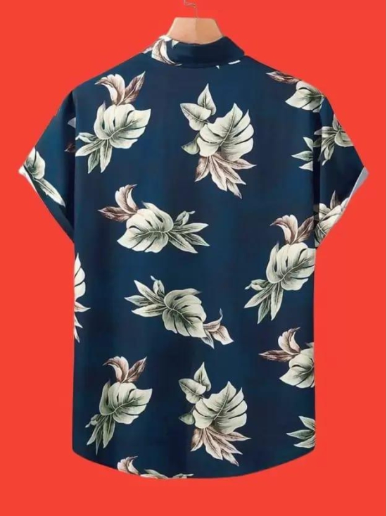 Men Regular Fit Floral Print Spread Collar Casual Shirt