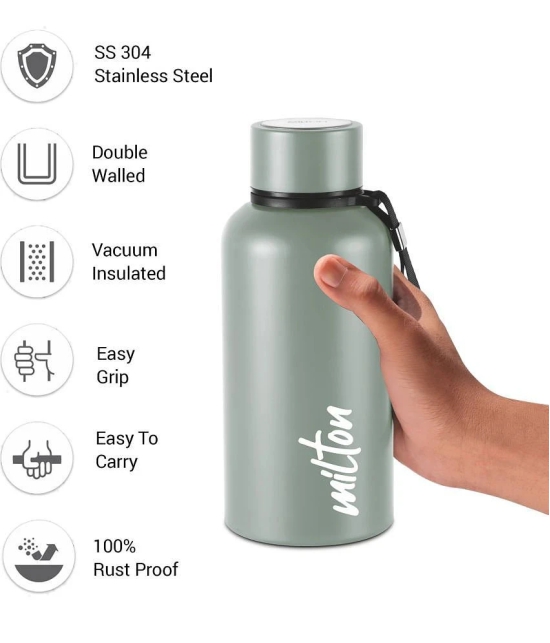 Milton Aura 500 Thermosteel Bottle, 520 ml, Grey | 24 Hours Hot and Cold | Easy to Carry | Rust Proof | Leak Proof | Tea | Coffee | Office| Gym | Home | Kitchen | Hiking | Trekking | Travel 