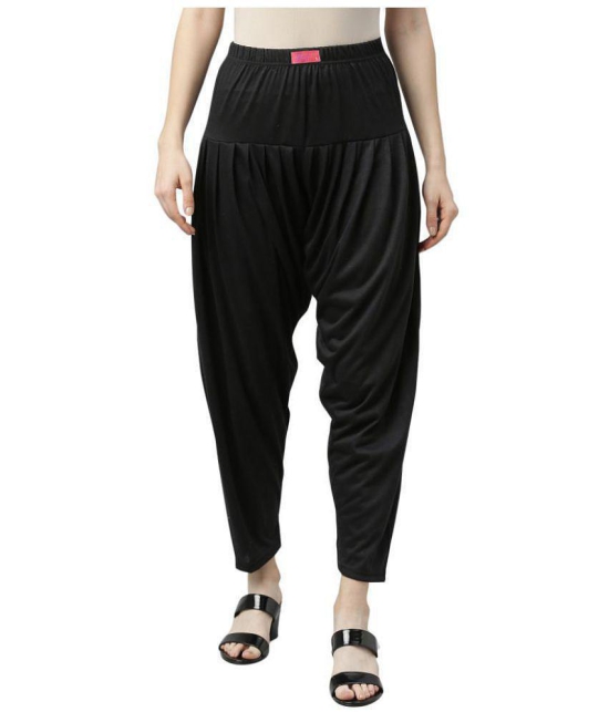 Jcss Black Viscose Patiala - Single - XXL